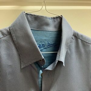 Bugatchi men’s casual short sleeve shirt medium